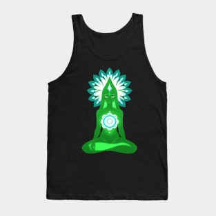 Aura Green Meditation 01 Tank Top